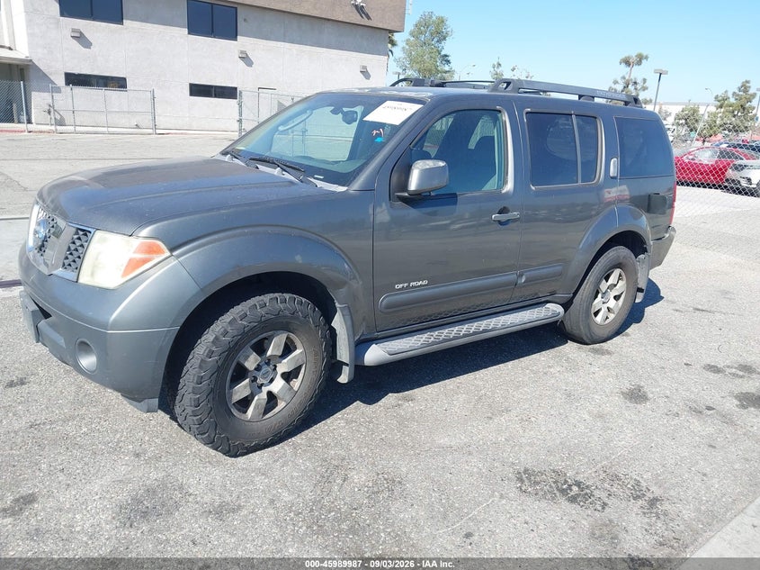 2005 Nissan Pathfinder, Rear, IAAI, VIN 5N1AR18WX5C769860 — photo 2