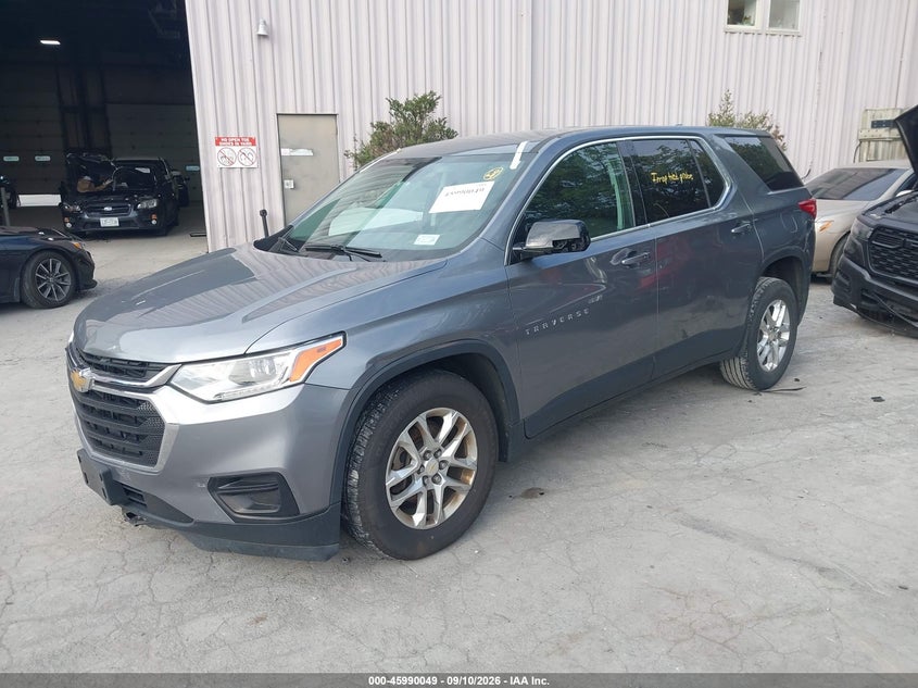 Vin: 1gnevfkwxkj251141, lot: 46489374, chevrolet traverse ls 20192