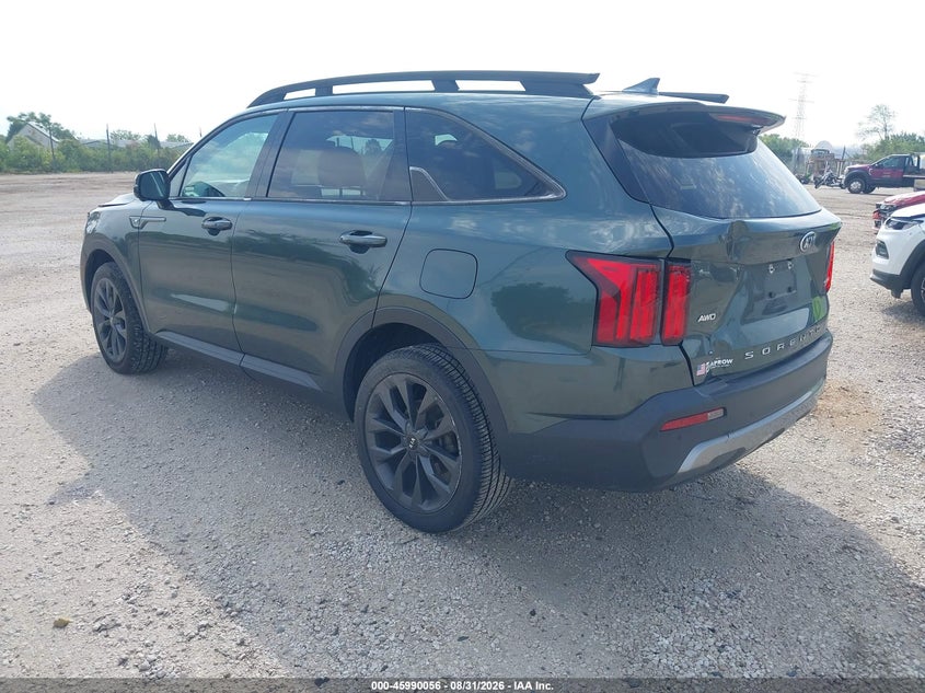 Vin: 5xyrkdlf8mg012616, lot: 46489381, kia sorento sx prestige 20213