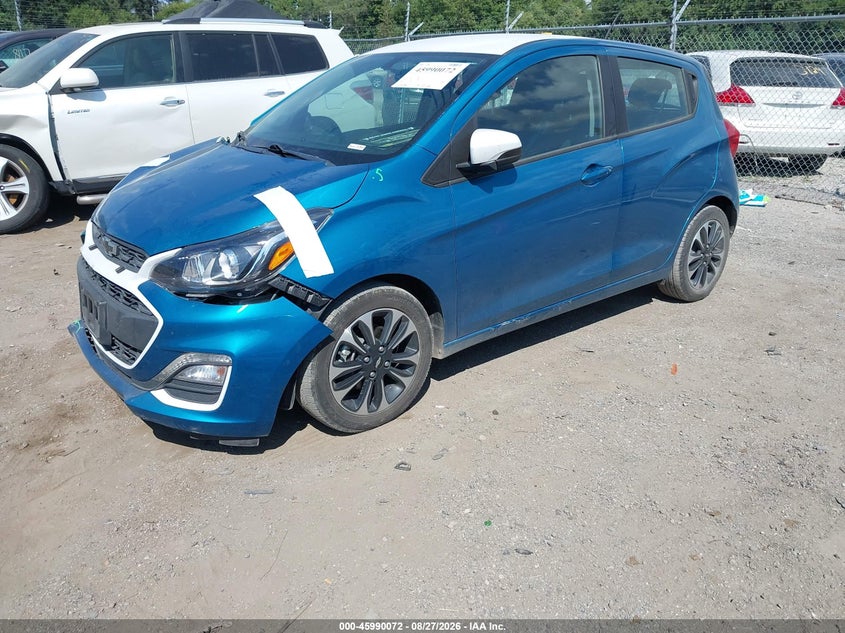 2020 Chevrolet Spark, Right Front, IAAI, VIN KL8CD6SAXLC480344 — photo 2