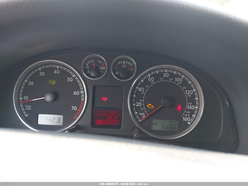 VOLKSWAGEN PASSAT 2005 VIN WVWDD63B25E152247