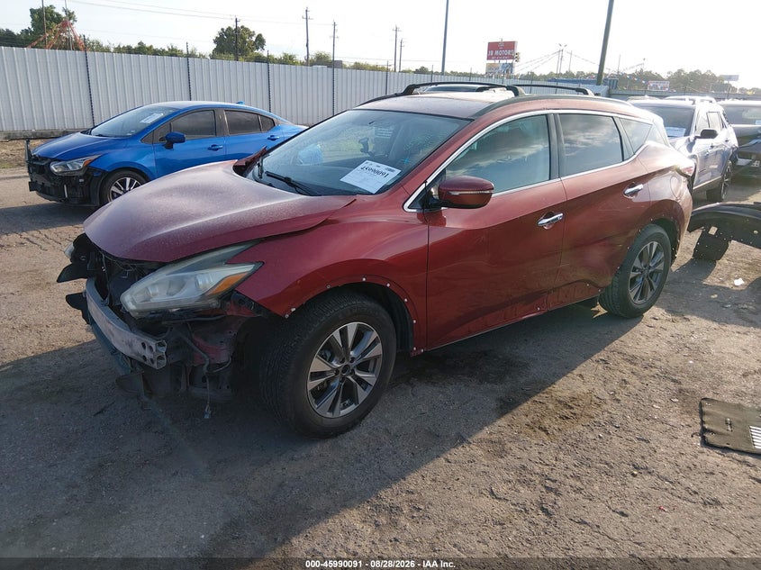 Vin: 5n1az2mg1fn247984, lot: 46489416, nissan murano sv 20152