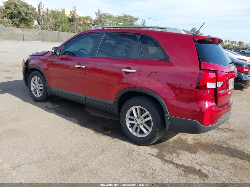 Vin: 5xykt4a67eg520501, lot: 46489643, kia sorento lx 20143