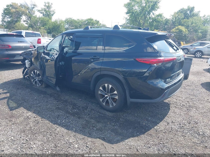 Vin: 5tdhzrbh2ls504714, lot: 46489670, toyota highlander xle 20203