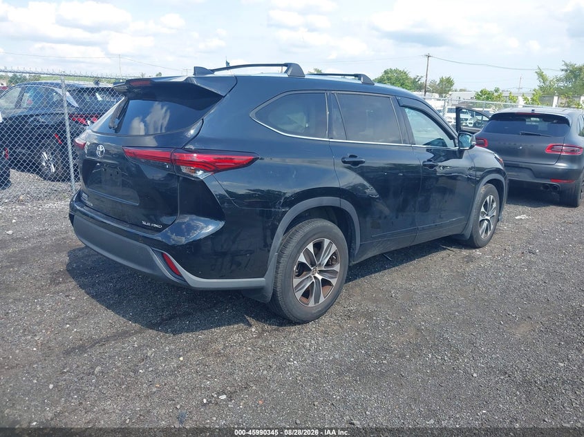 Vin: 5tdhzrbh2ls504714, lot: 46489670, toyota highlander xle 20204