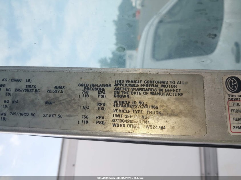 2007 FREIGHTLINER CHASSIS auction photo 8