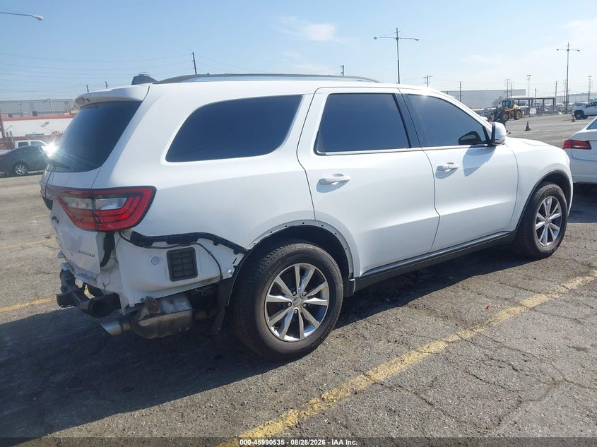 Vin: 1c4rdhdg7gc466535, lot: 46489860, dodge durango limited 20164