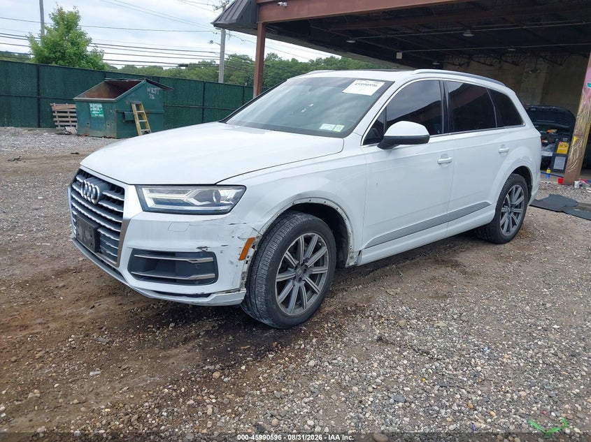 2019 Audi Q7, Левый перёд, IAAI, VIN WA1AHAF75KD029880 — фото 2