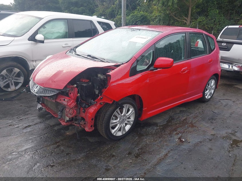 2009 Honda Fit Sport, Front End, IAAI, VIN JHMGE88469S052612 — photo 2