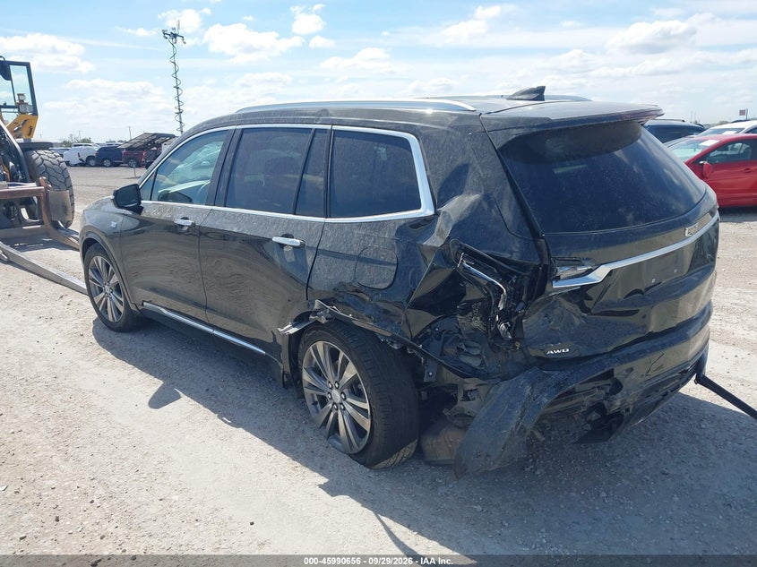 Vin: 1gykpdrs3nz117438, lot: 46489981, cadillac xt6 awd premium luxury 20223