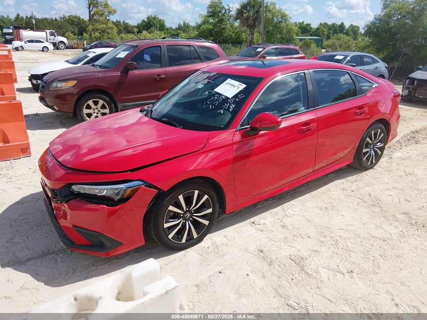 2023 Honda Civic, Front End, IAAI, VIN 2HGFE1F71PH306654 — photo 2