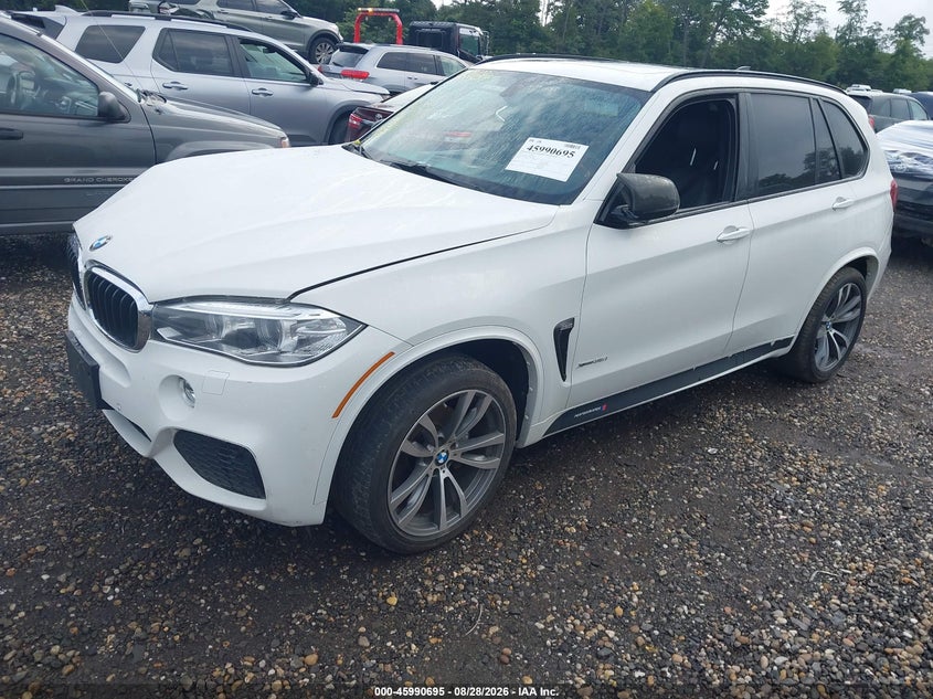 2015 BMW X5, Front & Rear, IAAI, VIN 5UXKR0C5XF0K58426 — photo 2