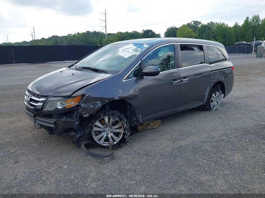 2014 Honda Odyssey, Front End, IAAI, VIN 5FNRL5H6XEB100779 — photo 2