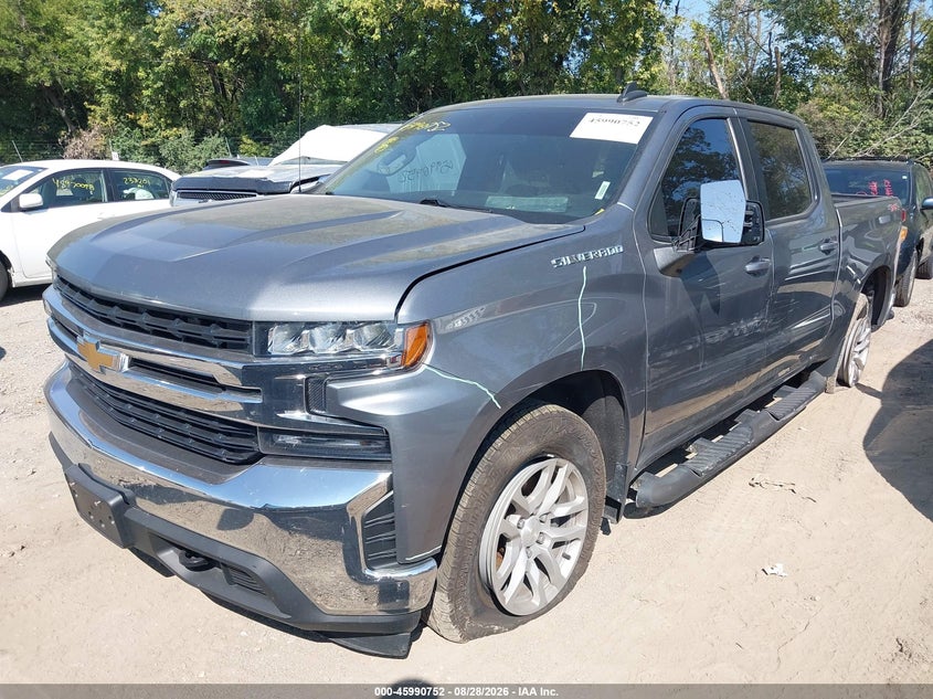 Vin: 1gcpyjek8mz397546, lot: 46490077, chevrolet silverado 1500 4wd  short bed lt with 2fl 20212