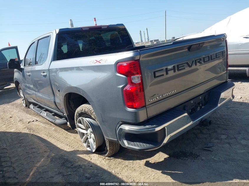 Vin: 1gcpyjek8mz397546, lot: 46490077, chevrolet silverado 1500 4wd  short bed lt with 2fl 20213