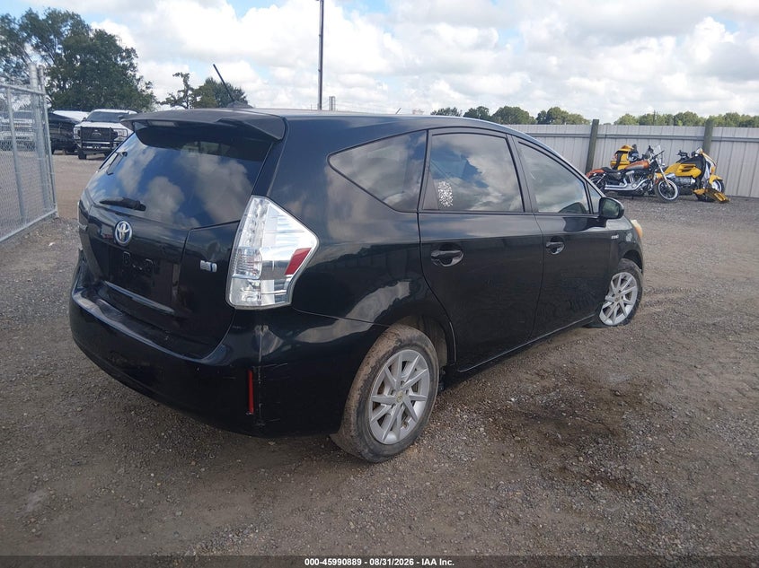 2012 TOYOTA PRIUS V (+) WAGON 1.8L I-4 DOHC, VVT, 98HP