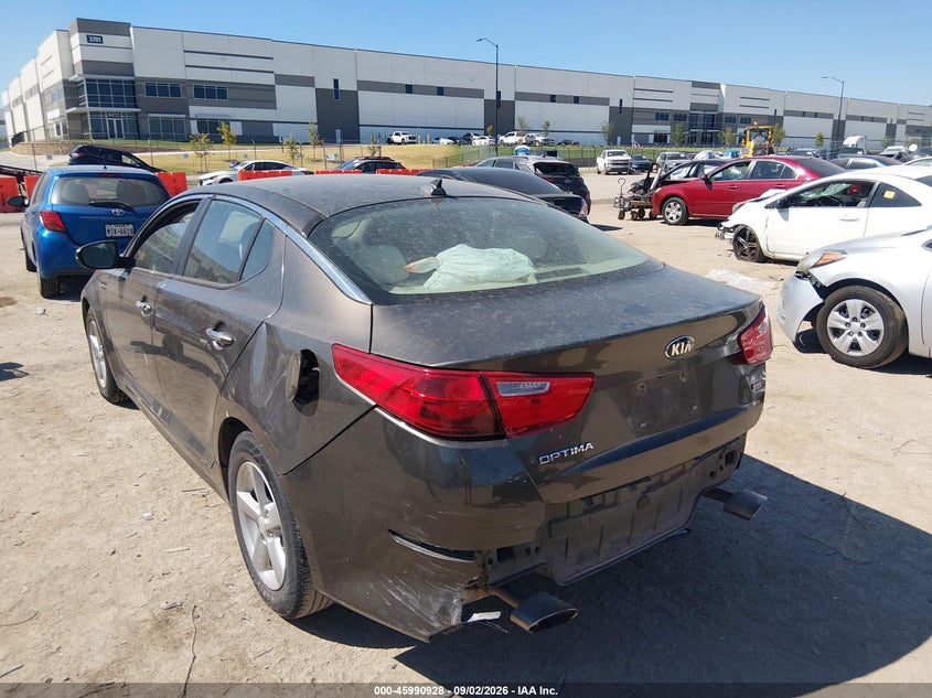 Vin: 5xxgm4a72fg400834, lot: 46490253, kia optima lx 20153