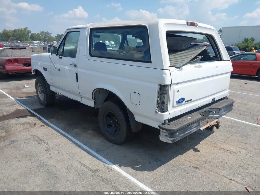 FORD BRONCO 1995 VIN 1FMEU15N7SLA17881