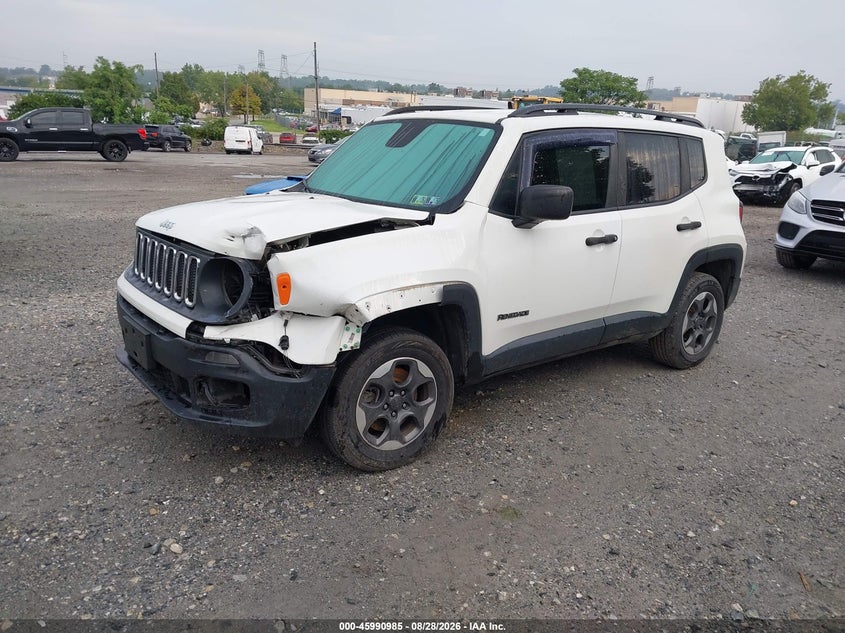 2018 Jeep Renegade, Front End, IAAI, VIN ZACCJBAB2JPH31384 — photo 2