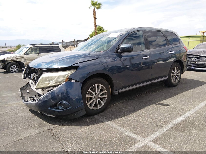 2014 Nissan Pathfinder, Удар спереду, IAAI, VIN 5N1AR2MN7EC617943 — фото 2