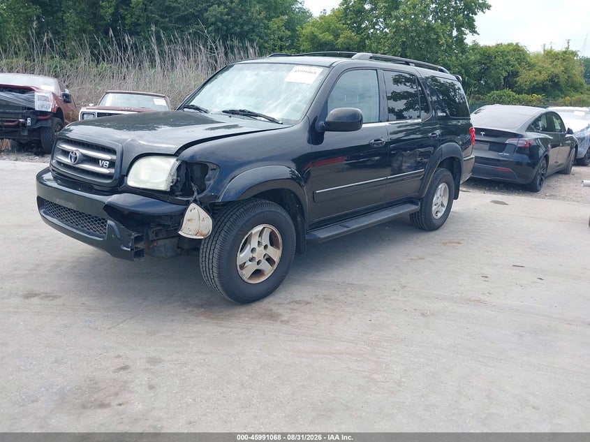 2002 TOYOTA SEQUOIA SPORT UTILITY VEHICLE 4.7L V-8 DOHC, REGULAR , 240HP
