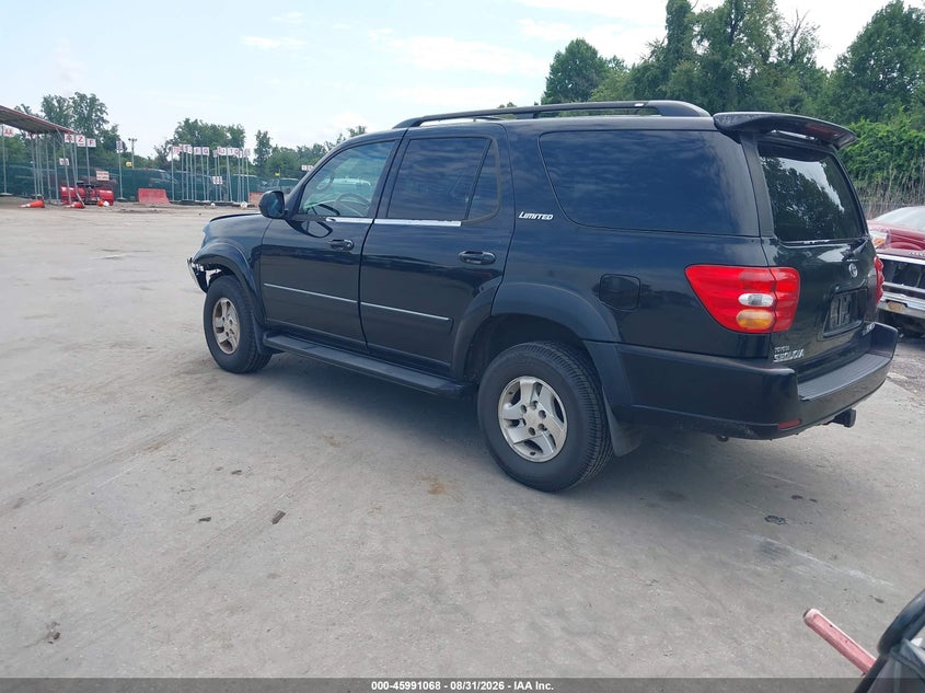 2002 TOYOTA SEQUOIA SPORT UTILITY VEHICLE 4.7L V-8 DOHC, REGULAR , 240HP