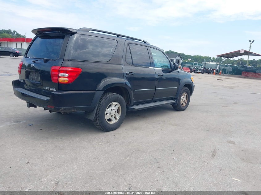 2002 TOYOTA SEQUOIA SPORT UTILITY VEHICLE 4.7L V-8 DOHC, REGULAR , 240HP