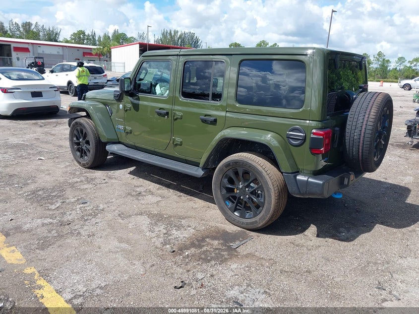 Vin: 1c4jjxp68pw552969, lot: 46490406, jeep wrangler 4xe sahara 4x4 20233