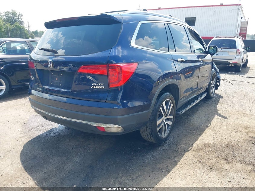 Vin: 5fnyf6h05hb095595, lot: 46490499, honda pilot elite 20174