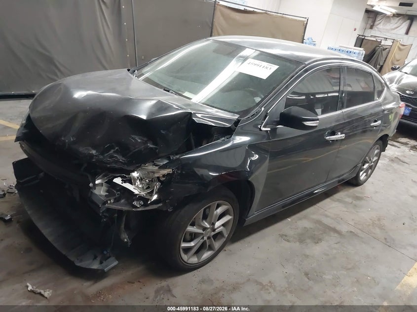 2015 Nissan Sentra, Front & Rear, IAAI, VIN 3N1AB7AP1FY375089 — photo 2