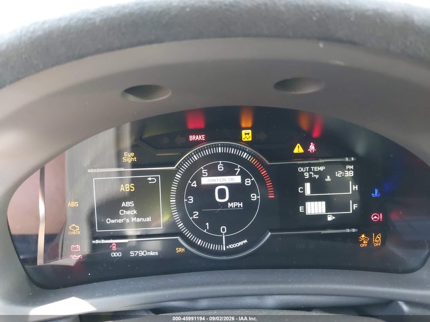 SUBARU BRZ 2026 VIN JF1ZDBE19T9700047