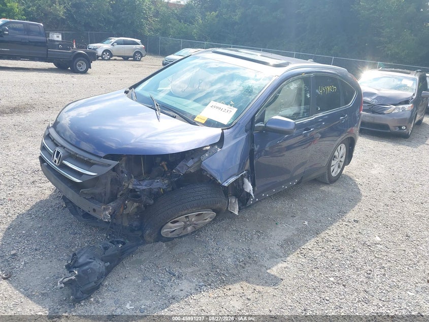 2012 Honda CR-V, Левый бок, IAAI, VIN 5J6RM3H7XCL012278 — фото 2