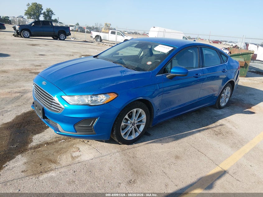 2020 Ford Fusion, Правый зад, IAAI, VIN 3FA6P0LU4LR200491 — фото 2