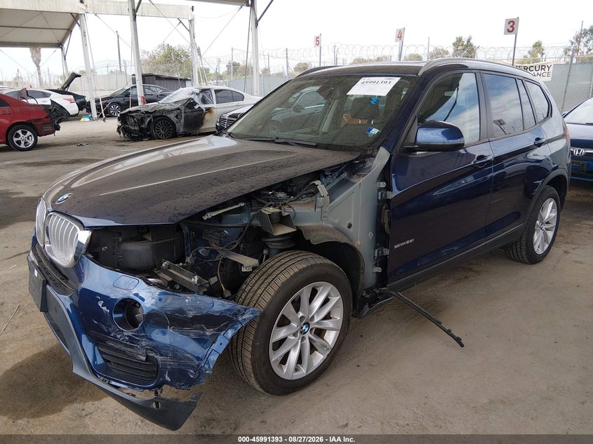 2017 BMW X3, Left Front, IAAI, VIN 5UXWZ7C33H0V94298 — photo 2
