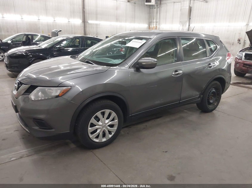 2015 Nissan Rogue, Left Side, IAAI, VIN KNMAT2MV5FP549464 — photo 2