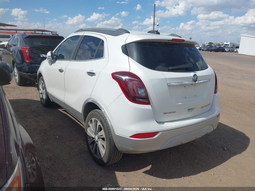 Vin: kl4cjasbxhb199289, lot: 46490847, buick encore preferred 20173
