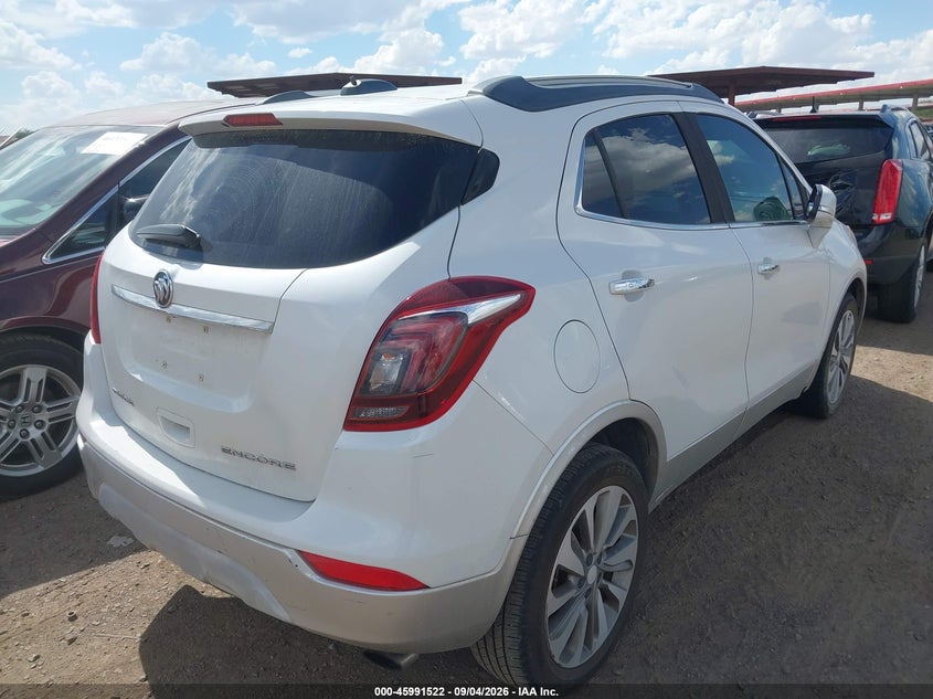 Vin: kl4cjasbxhb199289, lot: 46490847, buick encore preferred 20174