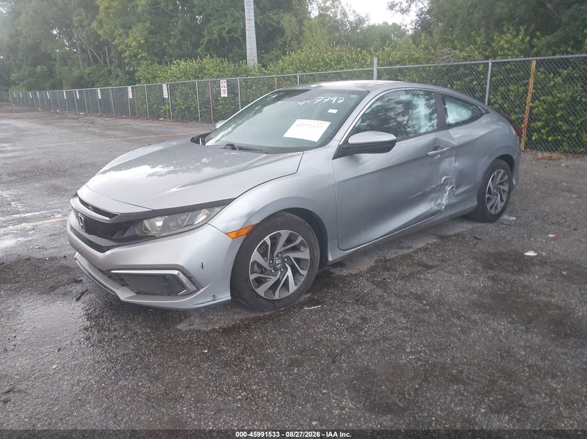 2019 Honda Civic, Левый бок, IAAI, VIN 2HGFC4B60KH307792 — фото 2