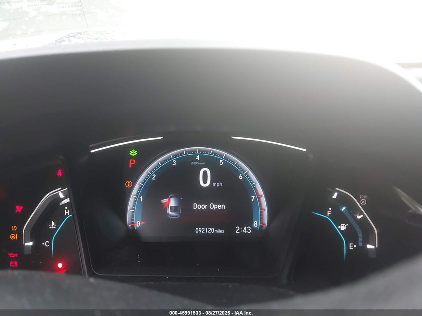 HONDA CIVIC 2019 VIN 2HGFC4B60KH307792