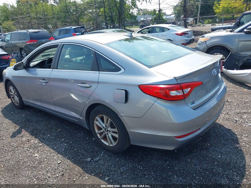 Vin: 5npe24af9fh176258, lot: 46490889, hyundai sonata se 20153