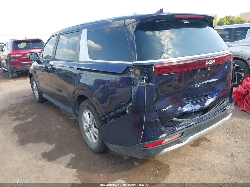 Vin: kndnb4h37r6307763, lot: 46490912, kia carnival mpv lx seat package 20243