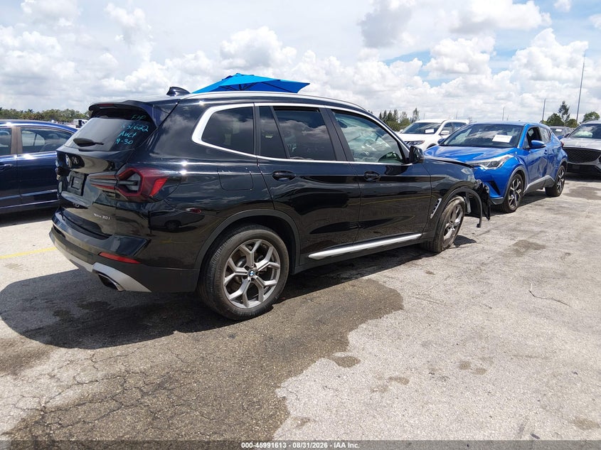 Vin: 5ux53dp09n9k31622, lot: 46490938, bmw x3 xdrive30i 20224