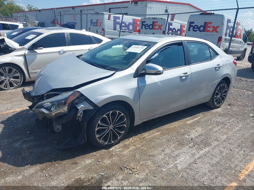 2015 Toyota Corolla, Front End, IAAI, VIN 2T1BURHE6FC292608 — photo 2