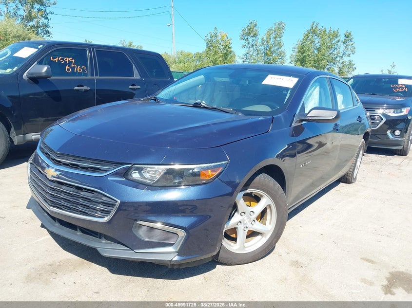 2017 Chevrolet Malibu, Rear, IAAI, VIN 1G1ZB5ST3HF291178 — photo 2