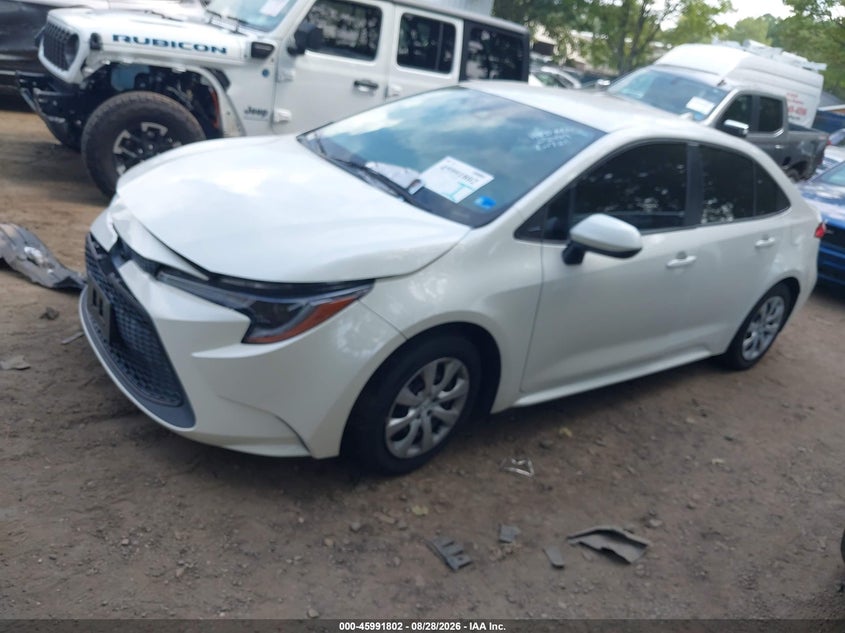 2020 Toyota Corolla, Right Side, IAAI, VIN 5YFEPRAE5LP122489 — photo 2