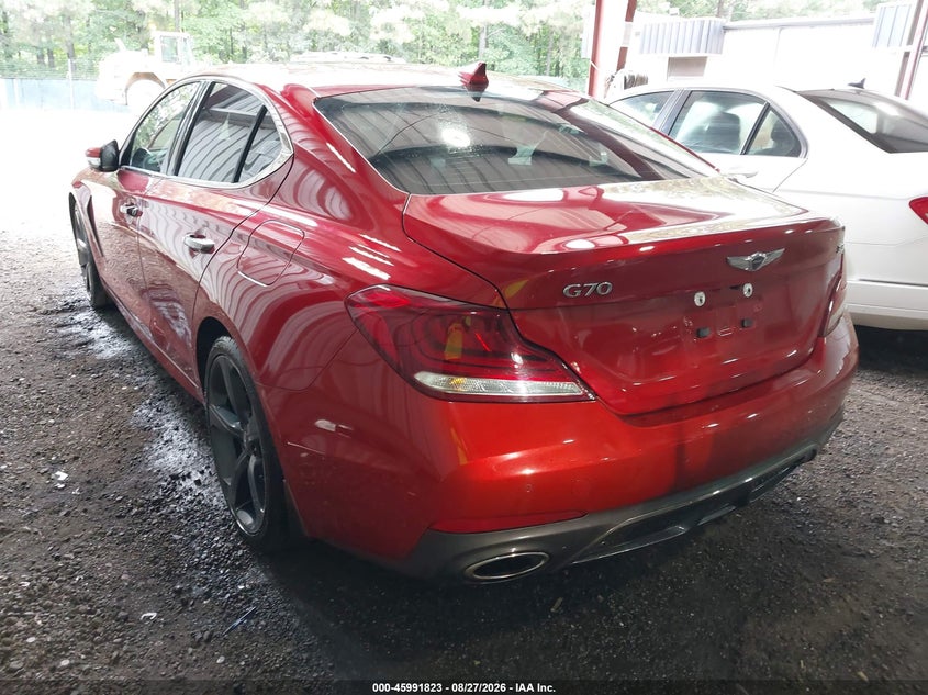 Vin: kmtg34le4ku015201, lot: 46491148, genesis g70 3.3t dynamic 20193