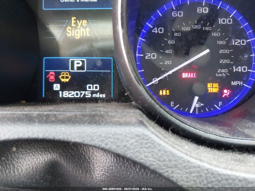 2016 SUBARU LEGACY SEDAN 2.5L H-4 DOHC, VVT, REGULAR , 175HP
