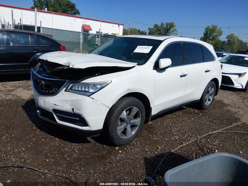 2016 ACURA MDX auction photo 2