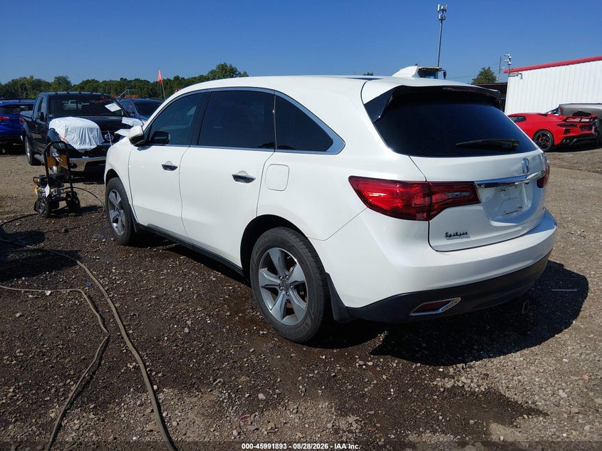 2016 ACURA MDX auction photo 3