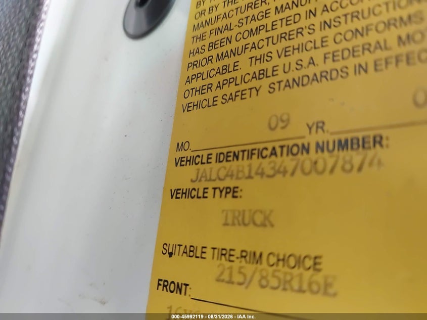 2004 ISUZU W4S042 NPR HD DSL REG auction photo 8